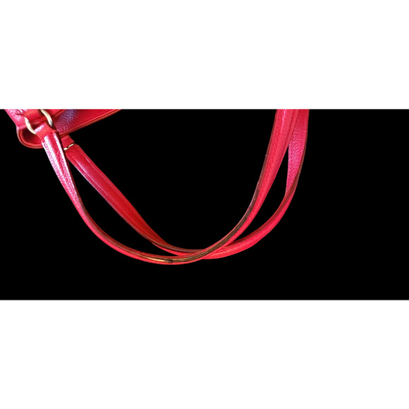 Red Coach Edie 28 shoulder bag. - Picture 11 of 11